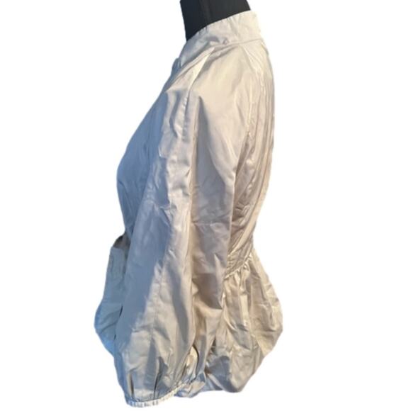 Banana Republic Blandine 3/4 Sleeve Bubble Hem Tie-Waist Parka Jacket – Size M - Picture 10 of 10